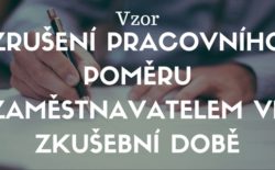 Zrušení pracovního poměru zaměstnavatelem ve zkušební době