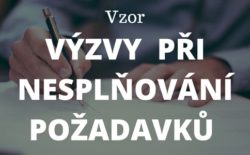 Vzor výzvy zaměstnavatele při nesplňování požadavků pro řádný výkon práce