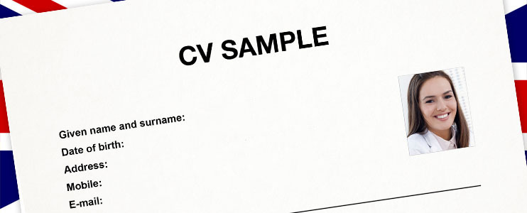 Vzor životopisu v anglickém jazyce
